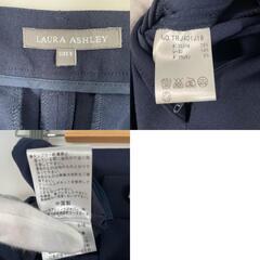 Laura Ashley ローラアシュレイ スラックス ポリエステル ネイビー レディース 9【古着】【中古】の画像