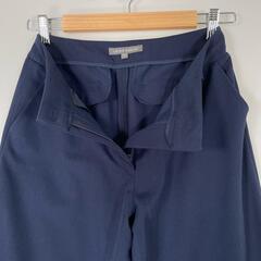 Laura Ashley ローラアシュレイ スラックス ポリエステル ネイビー レディース 9【古着】【中古】の画像