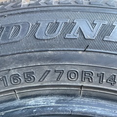 年式2022DUNLOP 165/70R14スタッドレスタイヤのみ4本の画像