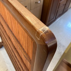 12/25まで店頭商品一部を除き半額クリスマスSALE!!開催中　サ2512-168 木製 和風 衝立 昭和レトロ キズ汚れ、ぐらつき有りの画像