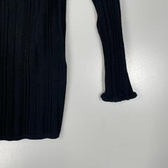 aquagirl アクアガール 長袖ニット レーヨン ブラック レディース F【古着】【中古】の画像