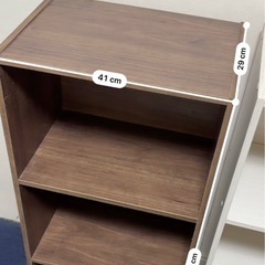 カラーボックス（茶）の画像