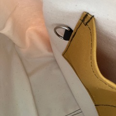 【ハンドメイド】帆布トートバッグ マスタード 1219新品未使用の画像