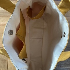 【ハンドメイド】帆布トートバッグ マスタード 1219新品未使用の画像