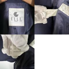 El Sports エルスポーツ ノーカラージャケット ポリエステル レディース 38【古着】【中古】の画像
