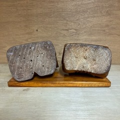 🧧置き物🎣　木彫り 大国様 恵比寿様 神棚 大国主命 事代主命 大黒天 恵比寿天の画像