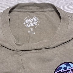 SANTA CRUZ  サンタクローズ ベージュ ロゴ長袖Tシャツ Mサイズの画像