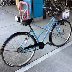 【大人用】整備済中古自転車 最廉価 CBA27型アフィッシュS 水色 <自転車のオオムラ 静岡店>の画像