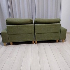 ソファー 2〜3人用 グリーンの画像