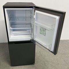 2025年製 AQUA/アクア 2ドア冷蔵庫 137L SIMPLE+ 大容量冷凍室51L 耐熱天板 AQR-14R ダークシルバー 中古家電 店頭引取歓迎 R10295の画像