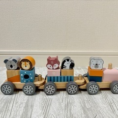polarB 木製 動物 つみきトレインの画像