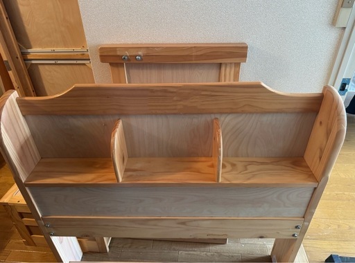 ニトリ シングル 天然木宮付きすのこベッド たっぷり収納引き出し付き