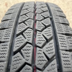 SALE！スタッドレスタイヤ4本 155/80R14 88/86N LT 倉庫保管 2022年製 ゴム質良 ミゾ多バリ溝 商用バンの画像
