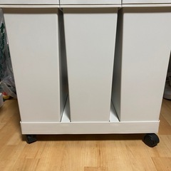 3連ゴミ箱　アスベル 資源ゴミ横型3分別ワゴン 各20Lの画像