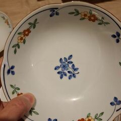 たち吉　花柄　お皿五枚セットの画像