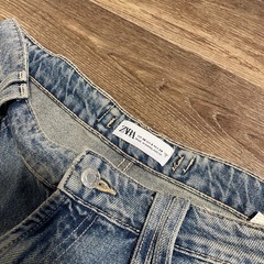 ZARA ミッドライズ TRF カーゴ デニムパンツ size38の画像