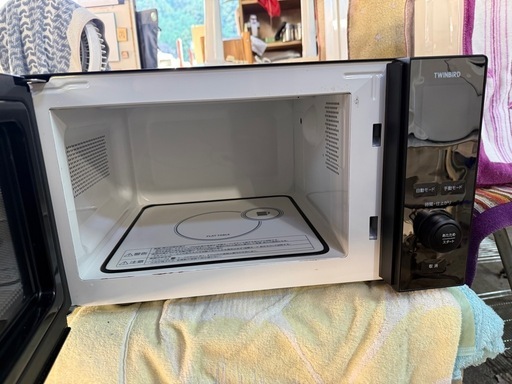 TWINBIRD(ツインバード) 電子レンジ 20L フラットテーブル 単機能 自動あたため機能 一人暮らし 赤外線センサー ヘルツフ