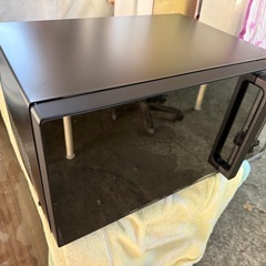 TWINBIRD(ツインバード) 電子レンジ 20L フラットテーブル 単機能 自動あたため機能 一人暮らし 赤外線センサー ヘルツフリー 静音 おしゃれ 700W お手入れ簡単 ブラック DR-E273Bの画像