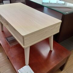 ★ジモティ割あり★  ローテーブル ナチュラル H37×D40×W80 クリーニング済み TK7752の画像