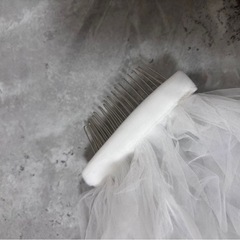 2層 ウェディングベール 300cm ピアスセットの画像