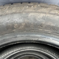 スタッドレスタイヤ4本165/70R14 81Q ブリヂストンBS ブリザックVRX3 倉庫保管 ゴム質良 2022年製の画像