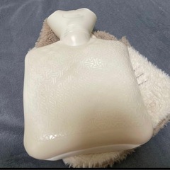 猫デザイン湯たんぽ注水式 お湯入れ カバー付き エコ 電気不要 洗えるの画像