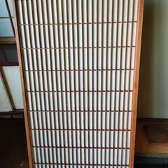 【20日8時まで】【早い者勝ち】【処分予定】【障子／仕切り】（格子入り） 2枚組/ DIY リフォームにの画像
