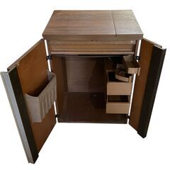 ミシン台 JANOME ジャノメ 収納 キャビネット ミシン無し ハンドメイド 手工芸 裁縫★S3576Aの画像