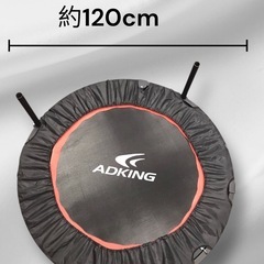 トランポリン 直径約120cm 大人用 室内用 手すり無し 折り畳み式  中古品販売 12Cの画像