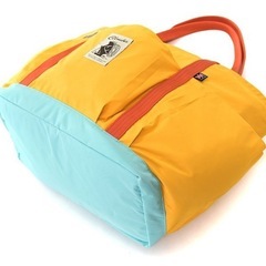 🇬🇧COBMASTER コブマスター トートバッグ イエローxライトブルー 21Lの画像