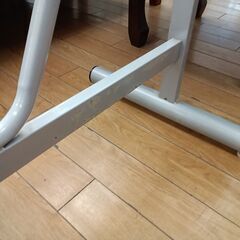 ★ジモティ割あり★  カウンターテーブル シルバー H87×D47×W115 クリーニング済み TK7753の画像