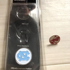 ゴルフボールマーカー&ハットクリップセット(アメリカノースキャロライナで購入)の画像