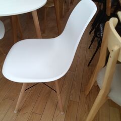 ★ジモティ割あり★  ダイニングセット ホワイト H74×D80×W80 クリーニング済み TK7754の画像