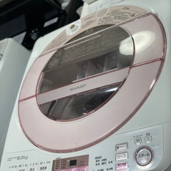送料・設置込み可　洗濯機　8kg　SHARP 2017年【分解クリーニング済み】の画像