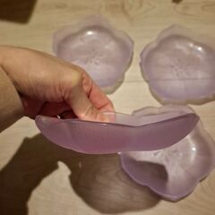 未使用品　たち吉　桔梗小皿　4枚セットの画像