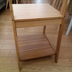 ★ジモティ割あり★ IKEA チェア ナチュラル H140×D43×W39 クリーニング済み TK7755の画像