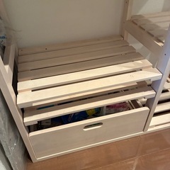 木製キッチン台の画像