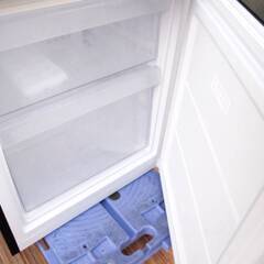 【　3ヵ月保証　】高年式　2023年製　2ドア　冷蔵庫　NTR-140BK　動作良好　140L　ファン式　ブラック　NITORIの画像