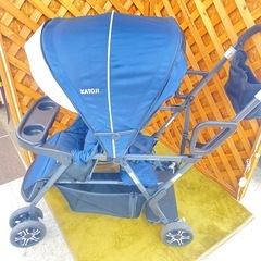 【愛品館 江戸川店】カトージ 2人でゴー 2人乗りベビーカー 2022年製 ID:110-025840-007の画像