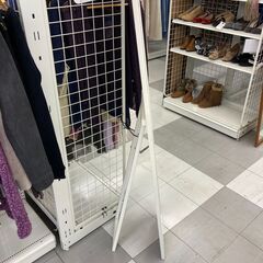 ★リユースのサカイ千葉中央店★  姿見鏡 白系 H150×D35×W33 クリーニング済み TC5861の画像