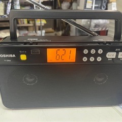 未使用　TOSHIBA　東芝　FM/AM　ステレオラジオ　TY-SR66　2022年製　高音質　LEDスポットライト　ブラック　稼働確認済　未使用品　③の画像