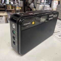 未使用　TOSHIBA　東芝　FM/AM　ステレオラジオ　TY-SR66　2022年製　高音質　LEDスポットライト　ブラック　稼働確認済　未使用品　③の画像