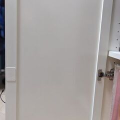 Ikea書棚Billy用 / ガラス扉 / ホワイト / 2枚の画像