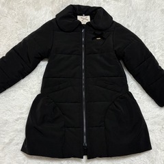 SERAPH セラフ　ダウンコート 黒　ファー襟　女の子　140  アウター の画像