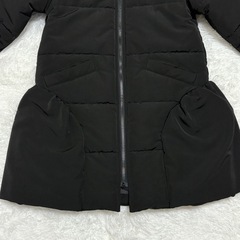 SERAPH セラフ　ダウンコート 黒　ファー襟　女の子　140  アウター の画像