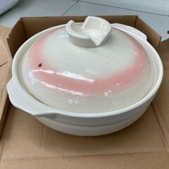 ★リユースのサカイ千葉中央店★ NITORI 土鍋 ピンク　クリーニング済み TC5863の画像