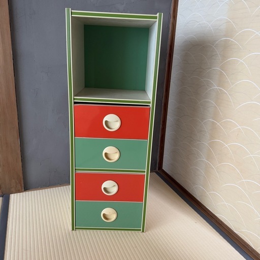 0円引き取り限定 昭和レトロカラーボックス (you) 上山口の収納家具
