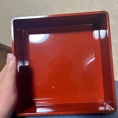 【美品】重箱　1段　おせち　 総柄　カラフル　漆器 和食器 重箱 伝統工芸 小物入れの画像