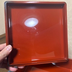 【美品】重箱　1段　おせち　 総柄　カラフル　漆器 和食器 重箱 伝統工芸 小物入れの画像