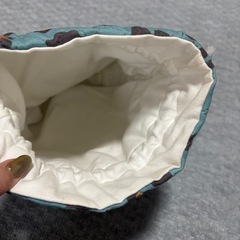 レオパード巾着バッグの画像